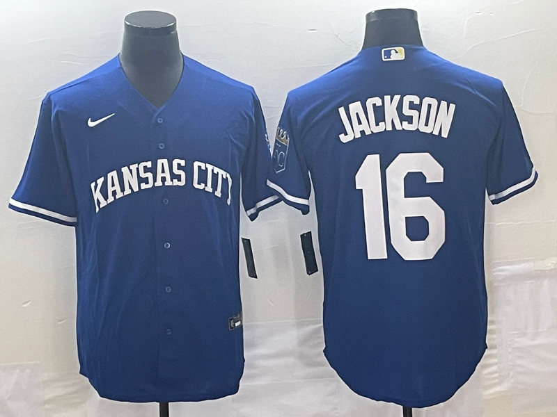 Men's Kansas City Royals Bo Jackson #16 Royal Alternate Cooperstown Collection Jersey